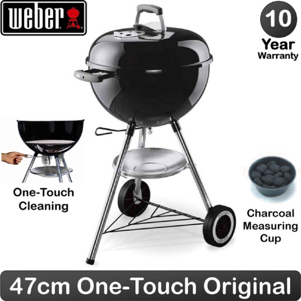 Weber Charcoal BBQ Classic Kettle 47cm - Black